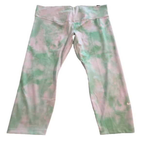 Nike tie dye active athletic workout leggings plus size‎ 2X new! - Picture 2 of 12